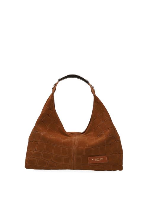 ellisse croco suede MY BEST BAG FIRENZE | F2-MYB-3032L-S02COGNAC